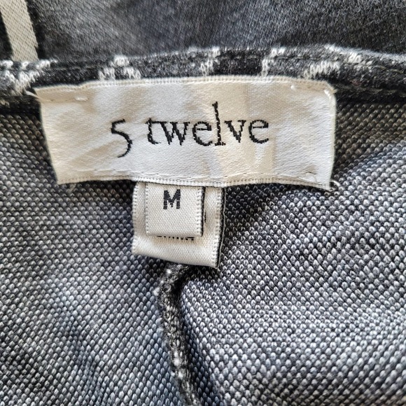 5 Twelve Women's SharkBite Knit Top Gray/White Long Sleeve Size Medium - Picture 6 of 7